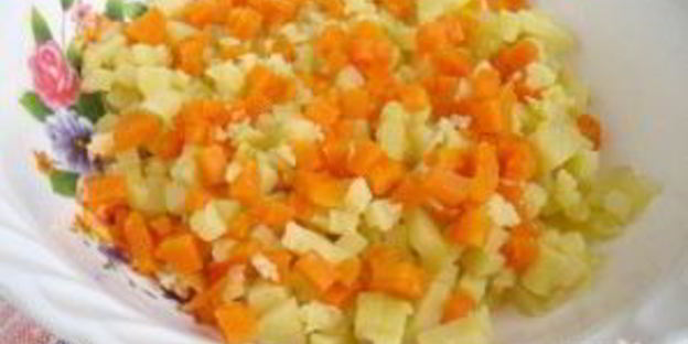 салат с вареным мясом