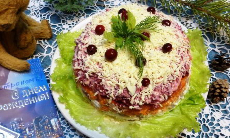 Рецепт салата сельдь под тройным тулупом