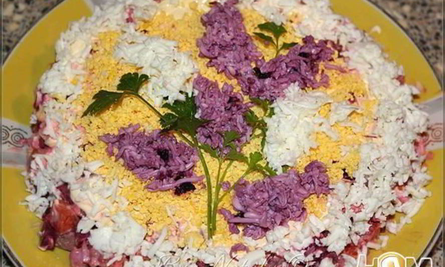 Рецепт салата сирень