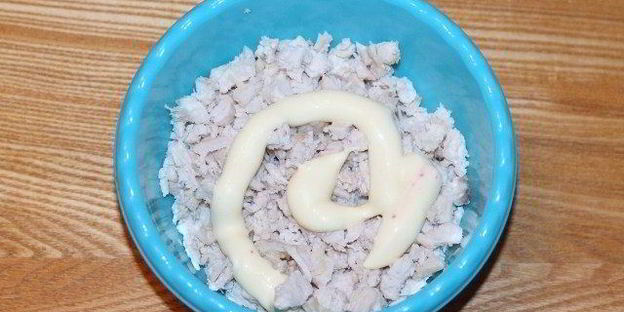 слоеный салат звездный