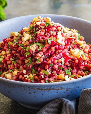 Свекла отварная с гречкой