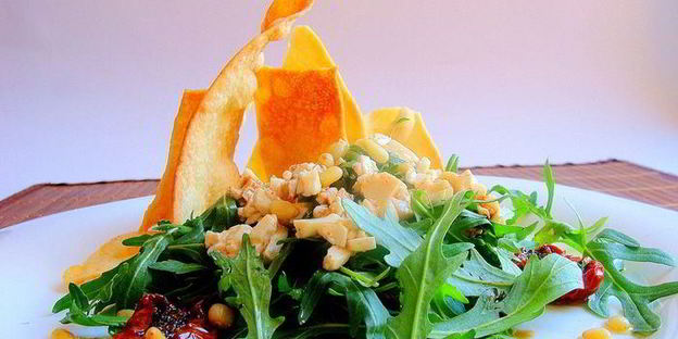 зеленый салат мерцающий