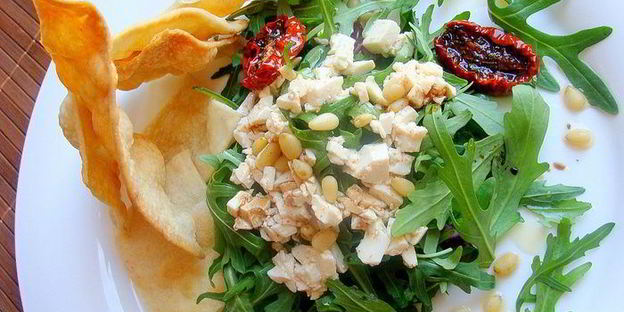 зеленый салат мерцающий