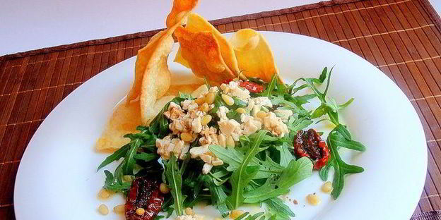 зеленый салат мерцающий