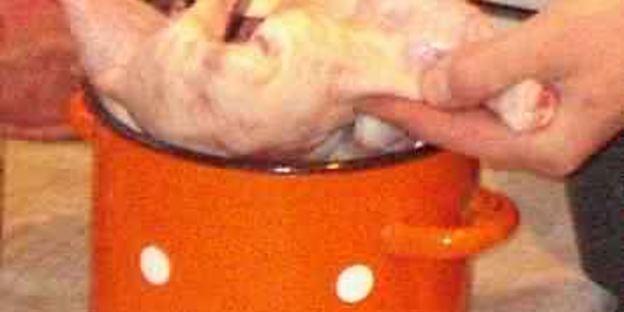 картофельный соус с цыпленком