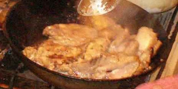 картофельный соус с цыпленком