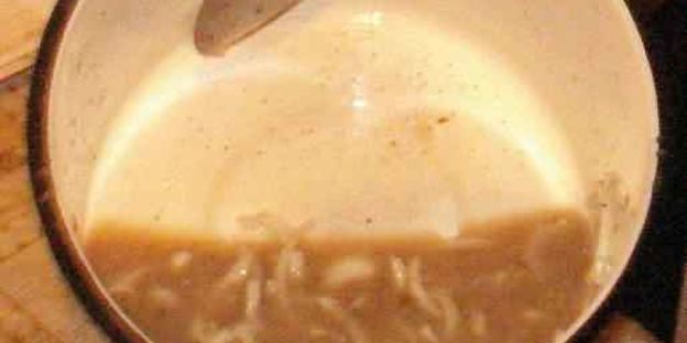 картофельный соус с цыпленком