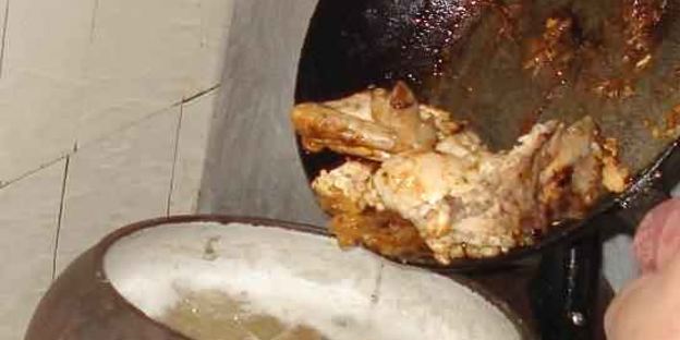 картофельный соус с цыпленком