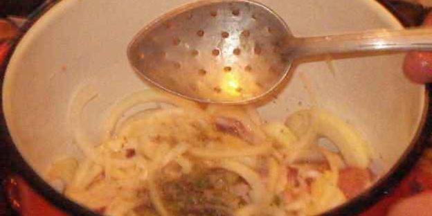 картофельный соус с цыпленком