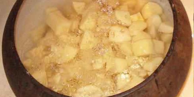 картофельный соус с цыпленком