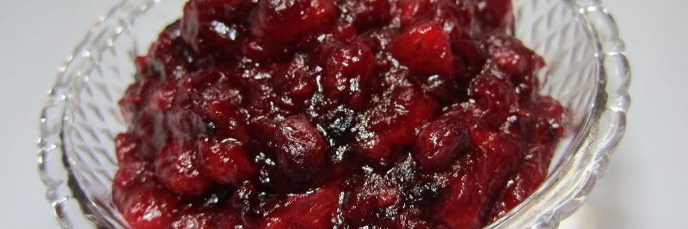 Классический клюквенный соус с соком лимона и апельсина