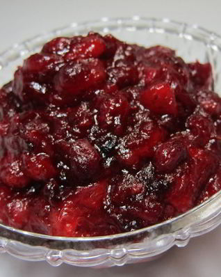 Классический клюквенный соус с соком лимона и апельсина