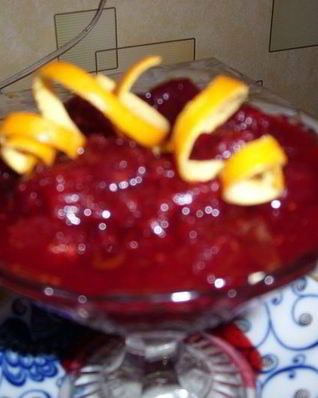 Клюквенный соус с имбирем