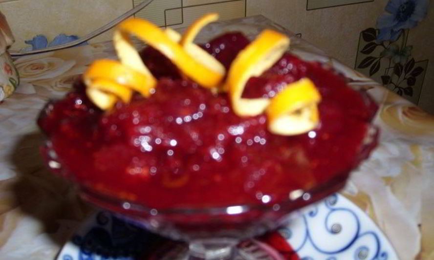 Рецепт клюквенного соуса с имбирем