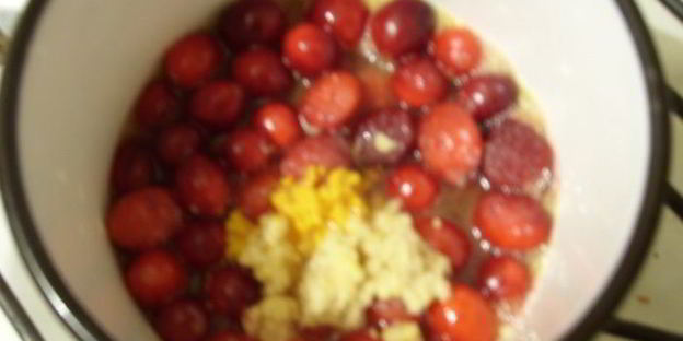 клюквенный соус с имбирем