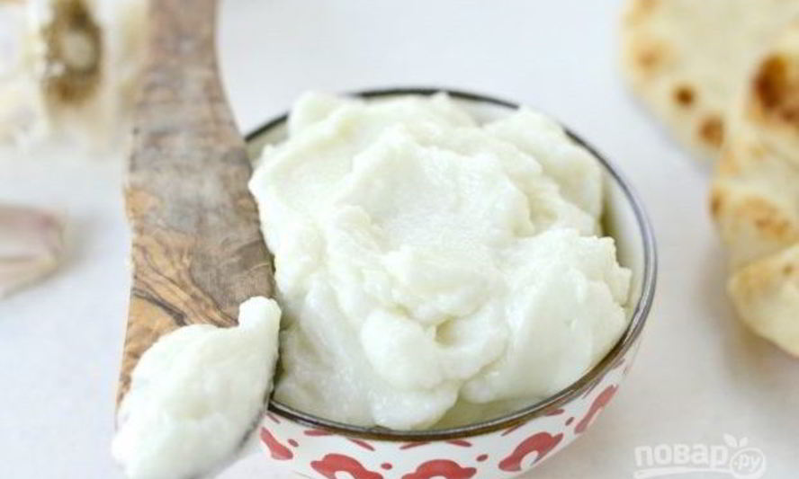 Рецепт ливанского чесночного соуса