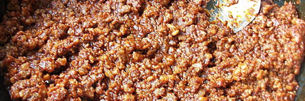 Мясная заправка для пасты