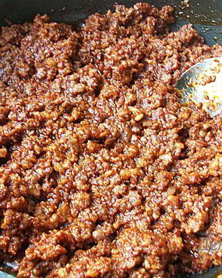 Мясная заправка для пасты