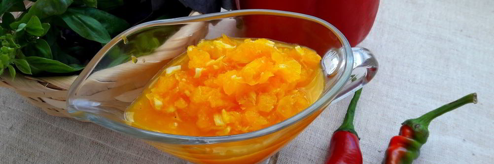 Необычный острый соус к мясу