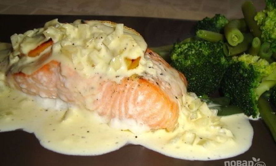Рецепт сливочного соуса для лосося
