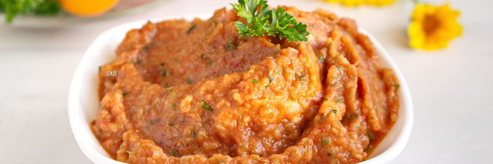 Соус-дип из запеченных баклажан