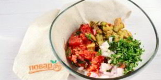 соус-дип из запеченных баклажан