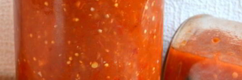 Соус томатный с яблоками и баклажанами в мультиварке