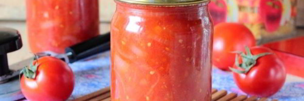 Томатно-луковый соус на зиму