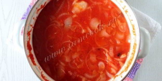 томатно-луковый соус на зиму