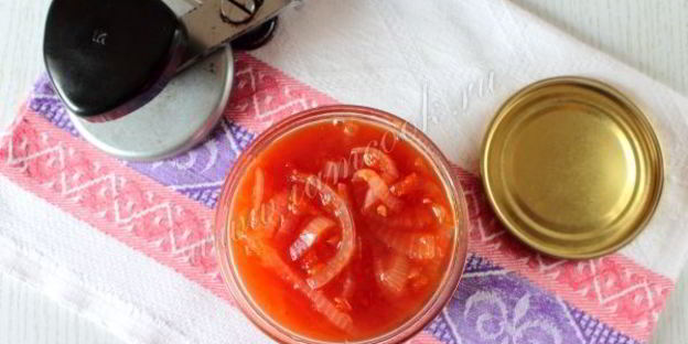 томатно-луковый соус на зиму