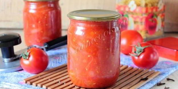 томатно-луковый соус на зиму