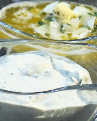 Зеленый немецкий соус