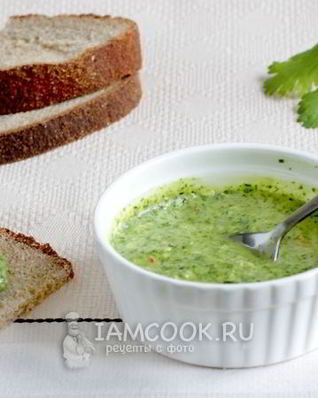 Зеленый соус к рыбе и мясу