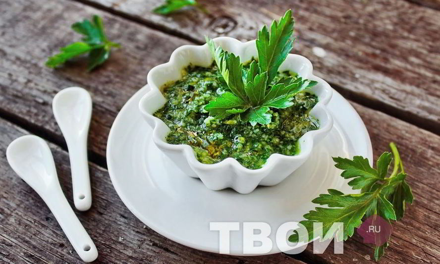 Рецепт зеленого соуса