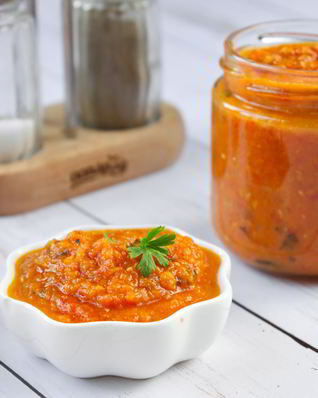 Зимний соус из запеченных помидоров