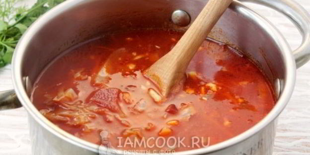 борщ без мяса