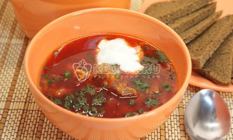 Рецепт борща домашнего
