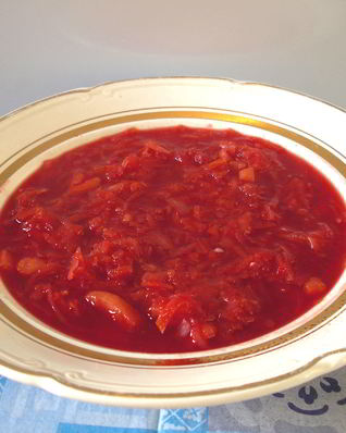 Борщ на бобах