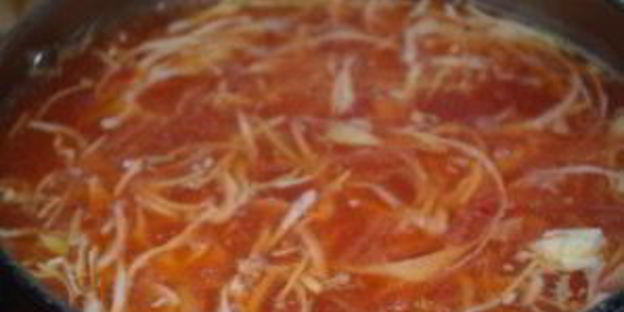 борщ на говяжьем бульоне