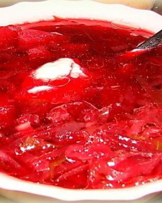 Борщ постный