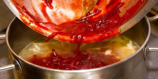 борщ с черносливом