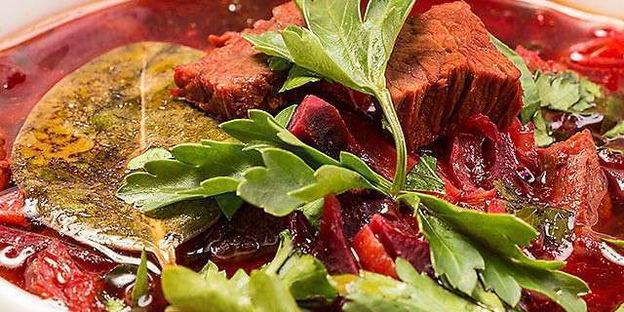 борщ с чесноком