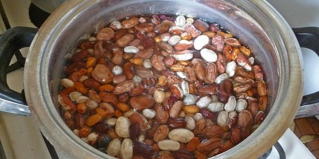 борщ с фасолью постный