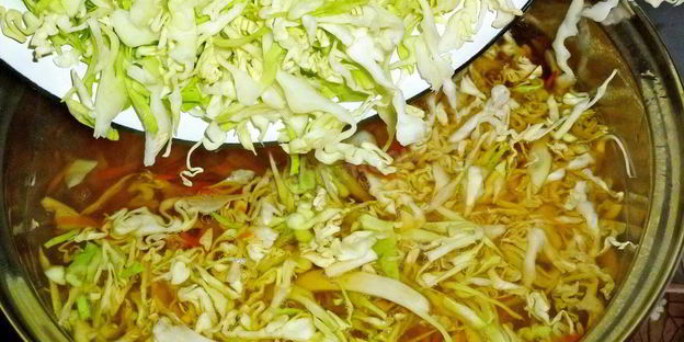 борщ с фасолью постный