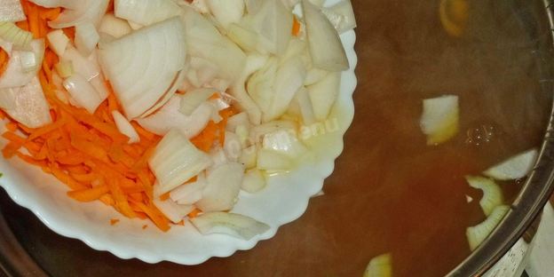 борщ с фасолью постный