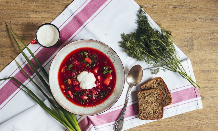 Рецепт борща с фасолью