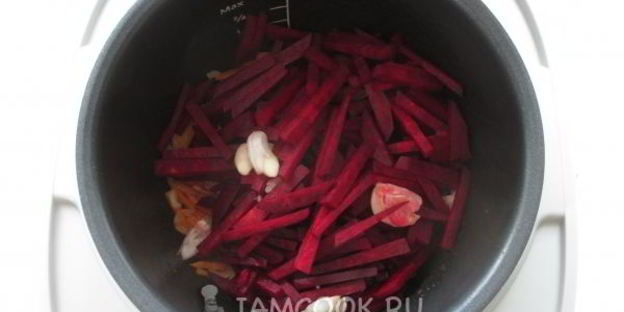 борщ с фрикадельками в мультиварке