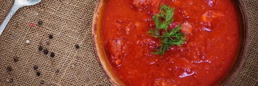 Борщ с фрикадельками