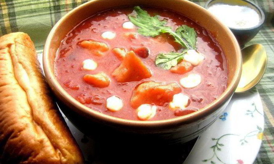 Рецепт борща с картофельными ньокками
