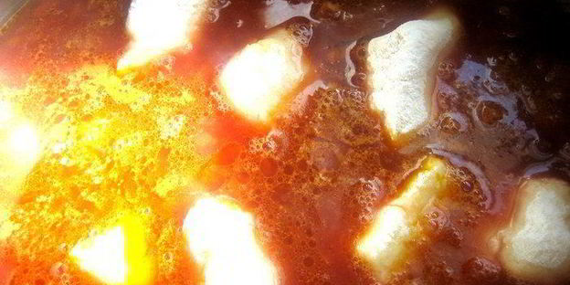 борщ с картофельными ньокками